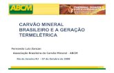 CARVÃO MINERAL BRASILEIRO E A GERAÇÃO TERMELÉTRICA · 2017. 5. 16. · Associação Brasileira do Carvão Mineral Consumo de Combustíveis Fósseis no Mundo Fonte: BP stat. 2008