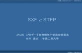 SXF と STEP - JACICPart21ファイル形式を含む） 国土交通省の図面納品にて使用する標準情報モデ ルはAP202を採用、その他構成管理された3次元設
