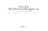 © Aluna Acta Balneologica · 2020. 12. 28. · prof. Olga Surdu, Romania prof. Sergo I. Tabagari, Georgia dr Virgaudas Taletavicius, Lituania prof. Rosalba Vanni, Italy dr Khaj Vu,