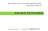 PLANO DE INTEGRIDADE 2020/2023a atualização do Plano de Integridade quadrienal, versão 2020/2023, sendo revisado anualmente, documento este constante do Incra Íntegro, Programa