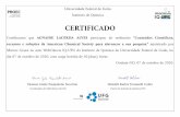 CERTIFICADO - Universidade Federal de Goiás · 2020. 10. 16. · Universidade Federal de Goiás Instituto de Química CERTIFICADO Certificamos que ALEX DE OLIVEIRA GOMES participou