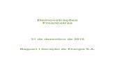453052 - 01 - Baguari I DFP 2018 - NEOENERGIAri.neoenergia.com/wp-content/uploads/sites/32/2019/... · Relatório dos auditores independentes sobre as demonstrações financeiras