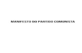 Manifesto do Partido Comunista...Socialismo – história. I. Título. CDD: 320 Dados internacionais de catalogação (CIP) elaborados na fonte por Iraci Borges – CRB-8 - 2263 sumário