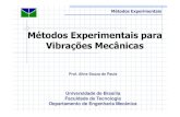 Métodos Experimentais para Vibrações Mecânicas · 2014. 8. 18. · Métodos Experimentais Métodos Experimentais para Vibrações Mecânicas Universidade de Brasília Faculdade