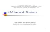 NS-2 Network Simulator - USPwiki.icmc.usp.br/images/8/82/TalkNS2-09mar2010-EngComp.pdf · 2018. 9. 25. · Pilha de protocolos TCP/IP NS2implementa as 5 camadas da pilha de protocolos