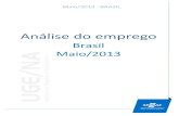 Análise do emprego - Sebrae Sebrae/Anexos...UGE/NA - NEP 3/59 Evolução do saldo líquido de criação de emprego formal no Brasil pelas MPE – Maio/2013 Gráfico 1 – Saldo líquido