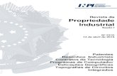 Revista da Propriedade Industrialrevistas.inpi.gov.br/pdf/PATENTES2310.pdf · Revista da Nº 2310 Patentes Desenhos Industriais Contratos de Tecnologia Programas de Computador Indicações
