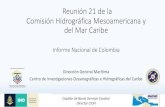 Reunión 21 de la Comisión Hidrográfica Mesoamericana y ... Coordination...Reunión 21 de la Comisión Hidrográfica Mesoamericana y del Mar Caribe Informe Nacional de Colombia Dirección