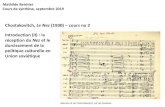 Le Nez (1930) – cours no 2 · 2020. 11. 12. · 2 harpes Piano 2 balalaïkas 2 domras Cordes Effectif orchestral L’effectif orchestral du Nez est réduit : on est loin de l'orchestre