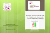 Relatório Preliminar da 2ª volta do Programa de Rastreio ...€¦ · O cancro da mama é o cancro mais frequente na mulher (1 em cada 6 OB) Em Portugal cerca de 4.400 casos/ano