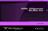 MBL Oligomer ELISA Kit - BioExe · 2010. 10. 28. · secreta nel sangue dove costituisce un importante elemento nella immunodifesa innata contro micror-ganismi invasori. Le sue forme