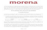 Morena...2020/11/14  · artículo 44 del Estatuto de MORENA, derivado de la pandemia ocasionada por el virus SARS — COV — 2 así como diversos pronunciamientos de la Sala Superior