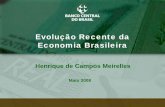 Evolução Recente da Economia BrasileiraE7%E3o...Risco Brasil & Aversão ao Risco Jan 03 Sep 03 Jun 04 Mar 05 Nov 05 Aug 06 Apr 07 Mai 08 100 300 500 700 900 1.000 1.300 1.500-2,4-1,8-1,2-0,6