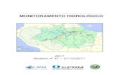 41º monitoramento hidrológico 2011 · Características das cheias e vazantes em Manaus – 1 4990000 Distribuição mensal (%) das ocorrências de cotas máximas e mínimas anuais