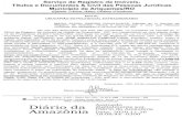 Diário da Amazônia · 14 do Provimento 21/2017-CGJ/TJ/RO, com base no Artigo 1.071 da Lei 13.105/2015 (Código de Processo Civil), Artigo 216-A da Lei 6.015/1973 (Lei de Registros