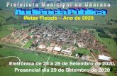 Metas Fiscais Ano de 2020 - Governo do Estado de São PauloMetas Fiscais –Ano de 2020 Eletrônica de 23 à 29 de Setembro de 2020. Presencial dia 29 de Setembro de 2020 TRANSPARÊNCIA: