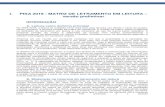 I. PISA 2018 - MATRIZ DE LETRAMENTO EM LEITURA versão … · 2019. 11. 28. · I. PISA 2018 - MATRIZ DE LETRAMENTO EM LEITURA – versão preliminar INTRODUÇÃO A. Leitura como