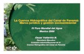 La Cuenca Hidrográfica del Canal de Panamá: Marco jurídico y …bdigital.binal.ac.pa/bdp/artpma/cuencahidrografica.pdf · 2008. 9. 29. · La Cuenca Hidrográfica del Canal de