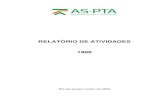 Relatório de Atividades - AS-PTAaspta.org.br/.../01/AS-PTA-Relatorio-de-Atividades-1998.pdf · 2017. 7. 15. · 2 I. Introdução Este relatório apresenta de forma sintética as