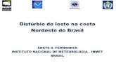 Distúrbio de leste na costa Nordeste do Brasil€¦ · distúrbio de leste na costa nordeste do brasil anete s. fernandes instituto nacional de meteorologia – inmet brasil . distÚrbios
