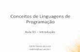 Conceitos de Linguagens de Programação - Introdução · 2020. 8. 6. · para ser usada por uma pessoa para expressar um processo através do qual um computador possa resolver um