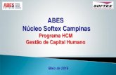 ABES Núcleo Softex Campinas · 2020. 9. 28. · Fórum Campinas RH •Estrutura e Dinâmica de operação •Operação do Sistema Salários Novos Fóruns • SJCampos em implantação