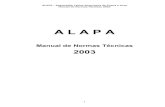 MANUAL DE NORMAS T.CNICAS 2003 - Impresso ALAPA.pdfManual de Normas Técnicas 2003 10 . 4) Comissão Técnica para Pneus, Aros e Válvulas para Tratores Agrícolas e Equipamentos Fora