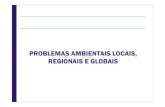 PROBLEMAS AMBIENTAIS LOCAIS, REGIONAIS E GLOBAIS · 2015. 11. 13. · PROBLEMAS AMBIENTAIS LOCAIS, REGIONAIS E GLOBAIS. O Brasil talvez seja um dos exemplos mais ... relativos aos