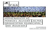 orqueStrA MunicipAl de ÁguedA...Alma é uma obra encomendada pela Câmara Municipal de Águeda para a realização de uma homenagem a Manuel Alegre, escritor e político aguedense,