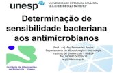 Determinação de sensibilidade bacteriana aos antimicrobianos · 2015. 3. 9. · Determinação de sensibilidade bacteriana aos antimicrobianos Prof. Adj. Ary Fernandes Junior Departamento