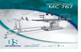Mesa Cirúrgica Ortopédica MC 767 MC 767 BPF MEIOAMBIENTE INMETRO Boas Práficas de ... · 2016. 1. 31. · Acessórios Standard - Cirurgia Ortopédica Trator de membros superiores.