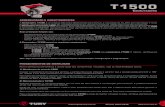 T5001 - Tury T1500_REV.01... · 2017. 8. 30. · suportegnv@tury.com.br 55 (21) 3507-2546 1 APRESENTAÇÃO E CARACTERÍSTICAS A Comutadora T1500 é um módulo eletrônico desenvolvido