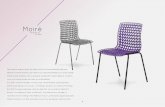 Moiré...Messe Frankfurt, um dos principais concursos de design internacional. 11 Empilhável até 5 cadeiras Dimensões Preto Cromada Estrutura 136 KG CARGA ADMISSÍVEL 520 795 480