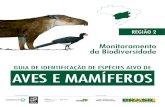 GUIA DE IDENTIFICAÇÃO DE ESPÉCIES ALVO DE AVES E … · Cerrado e Amazônia selecionou aves e mamíferos como indicadores biológicos para o módulo básico do monitoramento, em