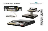 GAMA 500 MANUAL DE USUARIO - Conjuga Prisma · 2020. 5. 19. · 2.3.4. Zero manual ... 130 . Gama 500 V ... As balanças da Gama 500 da DIBAL são uma ferramenta potente de trabalho