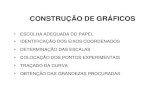 CONSTRUÇÃO DE GRÁFICOS - UFSC · 2019. 9. 30. · construÇÃo de grÁficos • escolha adequada do papel • identificaÇÃo dos eixos coordenados • determinaÇÃo das escalas