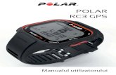 POLAR RC3 GPS...GPS oferă date despre viteză şi distanýă, dar şi informaýii despre traseu în cadrul serviciului web polarpersonaltrainer.com, pentru toate sporturile în aer