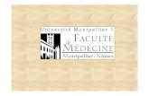 FACULTE DE MEDECINE DE MONTPELLIER · 2010. 8. 26. · Sceau Guilhem En 1181, un édit de Guilhem VIII proclame la liberté d’enseignement de la Médecine à Montpellier En 1220,