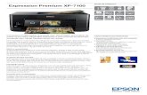 FICHA DE PRODUTO Expression Premium XP-7100...também imprimir CDs e DVDs adequados. Para uma utilização ainda mais fácil, o tabuleiro de saída e painel de controlo motorizados