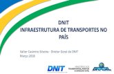 DNIT INFRAESTRUTURA DE TRANSPORTES NO PAÍS · 2018. 3. 16. · Concessionárias de rodovias aderem ao REIDI (isenção de PIS e COFINS). Redução da participação dos órgãos
