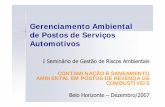 Gerenciamento Ambiental de Postos de Serviços At tiAutomotivos · 2018. 12. 17. · NORMAS DA ABNTNORMAS DA ABNT NBR 13212/97 –– Tanques subterrâneos de resina Tanques subterrâneos