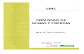 CME COMISSÃO DE MINAS E ENERGIA · Relatório Anual - 2019 3 Apresentação À Comissão de Minas e Energia, importante órgão de caráter descentrado da Câmara Baixa brasileira,