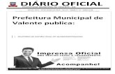 Esta edição encontra-se disponível no site …pmvalente.transparenciaoficialba.com.br/arquivos/publica... · 2019. 1. 23. · DIÁRIO OFICIAL PREFEITURA MUNICIPAL DE VALENTE -BA