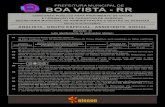 PREFEITURA MUNICIPAL DE BOA VISTA - RR...da Lei nº 712/2003, do município de Boa Vista, o conjunto de categorias funcionais reunidas, segundo a correlação e aﬁnidade existentes