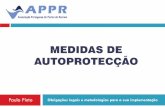 CURSO MAP APPR - APPR – Associação Portuguesa de Portos de …marinasdeportugal.pt/.../medidas_de_autoproteccao.pdf · 2015. 11. 13. · Actuação em caso de emergência ...