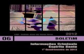 NOVOBoletim Criminalidade - 1º Quad 2012...2012/11/26  · O Boletim de Informações Criminais representa o compromisso assumido pelo Governo do Estado em divulgar informações