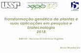 Transformação genética de plantas e suas aplicações em … · 2018. 3. 23. · Transformação genética de plantas e suas aplicações em pesquisa e biotecnologia 2018 BIB0143