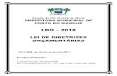 LDO 2018 - Prefeitura de Porto do Mangue - Lei de... · 2018. 12. 20. · Estado do Rio Grande do Norte PREFEITURA MUNICIPAL DE PORTO DO MANGUE LDO – 2018 LEI DE DIRETRIZES ORÇAMENTÁRIAS