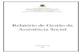 Relatório de Gestão da Assistência Social...Proteção Social Básica, através do co-financiamento municipal e federal para a gestão dos serviços, programas, projetos e benefícios