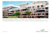 Catálogo Elevadores para Edifícios Residenciais 14-04-21 · 2021. 8. 12. · “Sofisticação e flexibilidade dimensional valorizam projetos de edifícios de pequeno porte.”